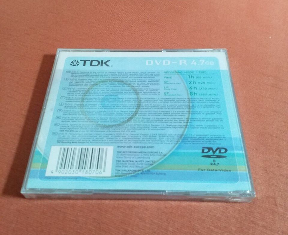 TDK DVD-R Recordable 4.7 GB, 4 Stück neu OVP in Grabfeld