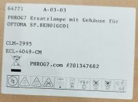 Beamer Optoma Ersatzlampe mit Gehäuse Bayern - Eggenfelden Vorschau