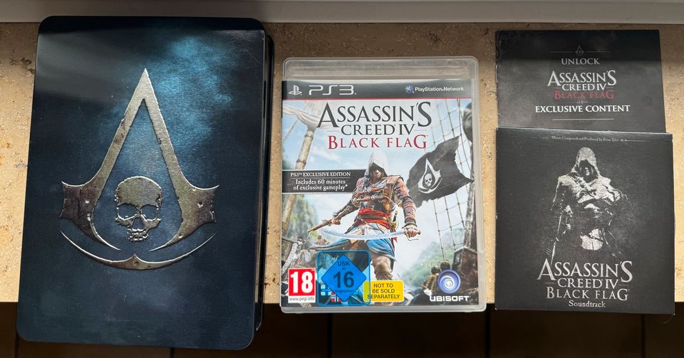 PS 3 Assassins Creed 4 Black Flag Skull Edition in Witten