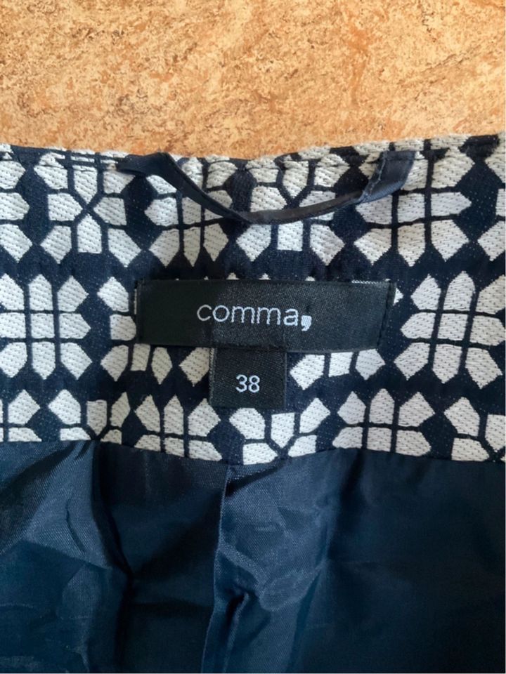 Comma Blazer - Größe 38 - Blau Weiß in Wetzlar