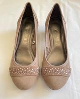 Neuwertige Pumps Marco Tozzi 37 rosa beige Hochzeit Strass Bayern - Friedberg Vorschau