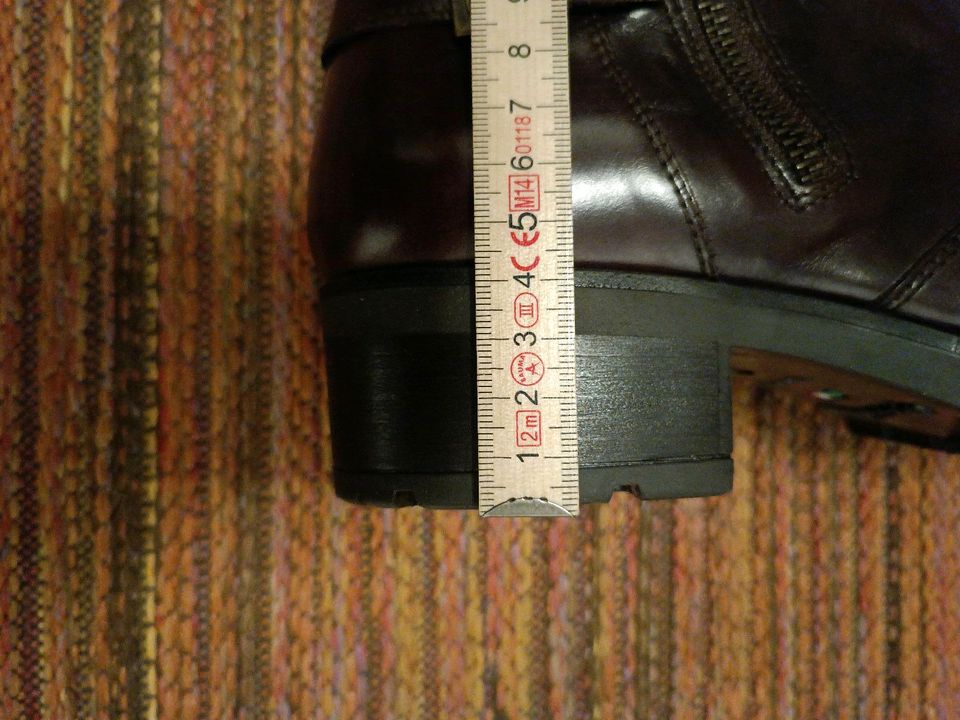 Italienische Stiefel braun Leder Absatz neu 41 Nero Giardini in Dielheim