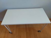 IKEA Tisch Platte weiß 120x60 cm Linnmon Beine Krille mit Rollen Baden-Württemberg - Weinheim Vorschau