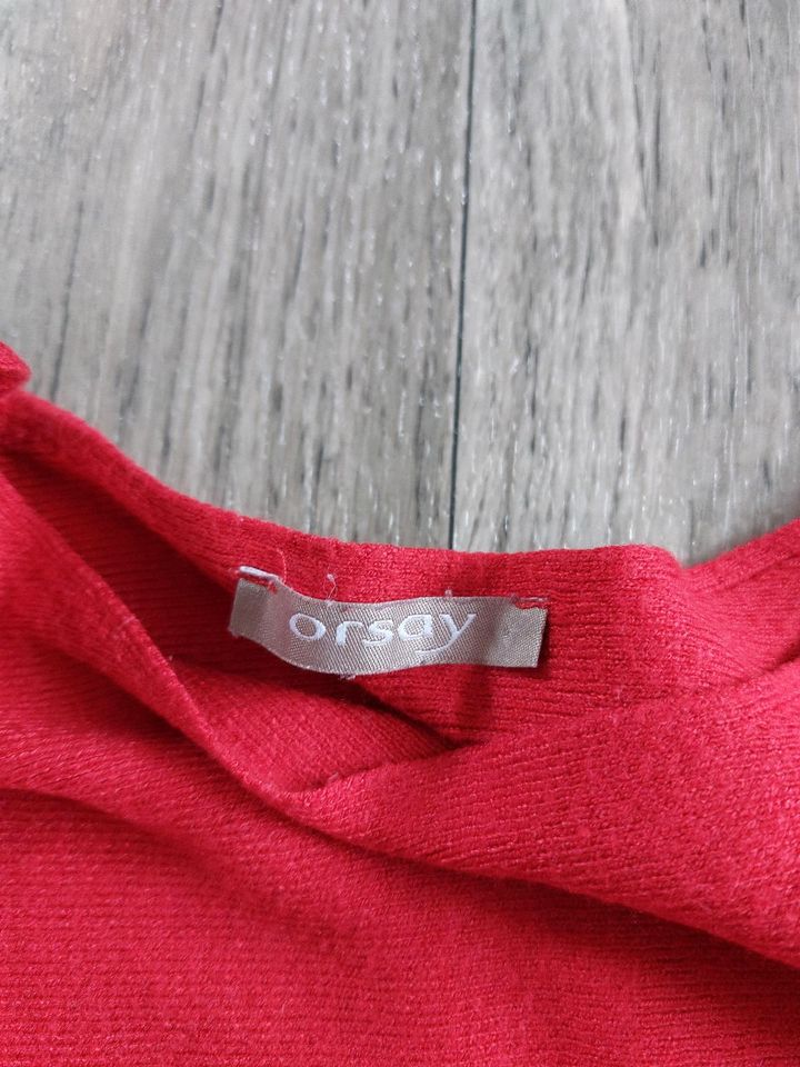 Damen Fledermaus Pullover gr 40 Rot Orsay in Lage