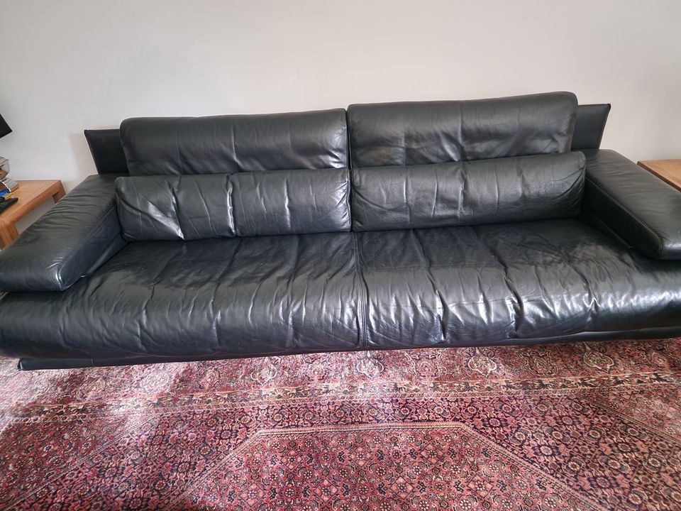 Rolf Benz Sofa 6500 3er Dreisitzer schwarz in Ratingen