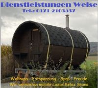 Vermiete mobile große Fass Sauna mit Vorraum Niedersachsen - Salzhemmendorf Vorschau