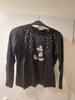 Schwarzes Langarm-Damenshirt von Disney mit Glitzer Sachsen - Zwickau Vorschau