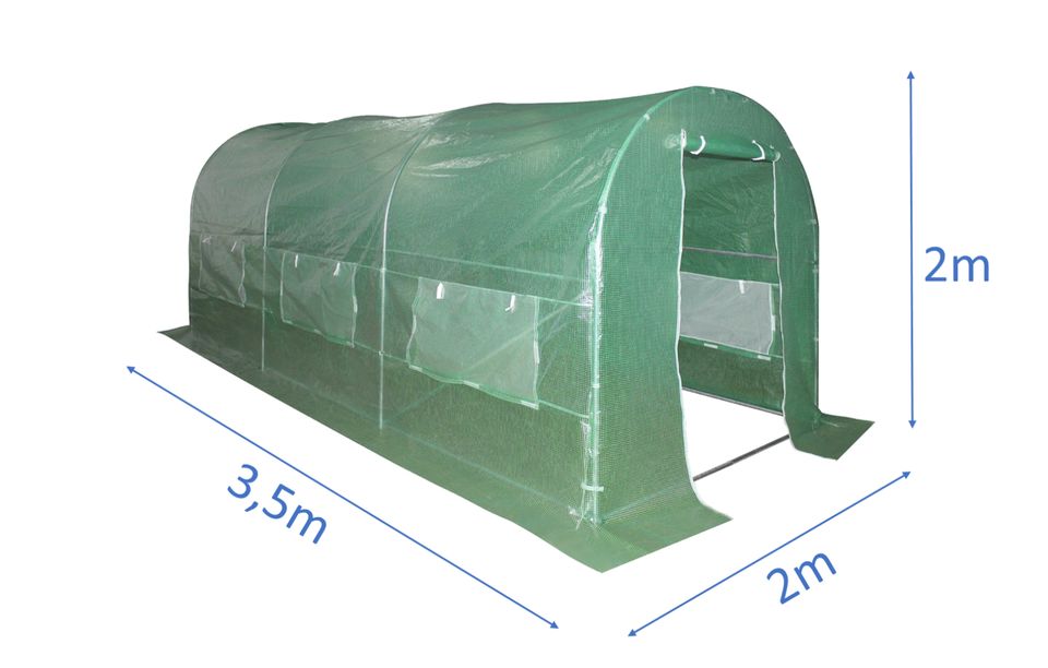 2x3m 2x4m 2x5m 3x6m 3x8m 3x10m Gewächshaus Tomatenhaus Foliengewächshaus Folientunnel  Folienzelt in Berlin