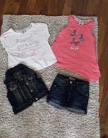 4 Teile Mädchen Sommer T-Shirt, kurze Hose gr 116 Sachsen-Anhalt - Hettstedt Vorschau