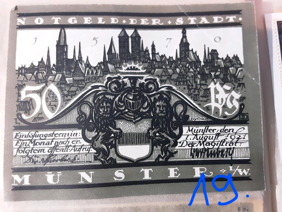 Alte Notgeldscheine von 1914 - 1924 selten in Freiberg