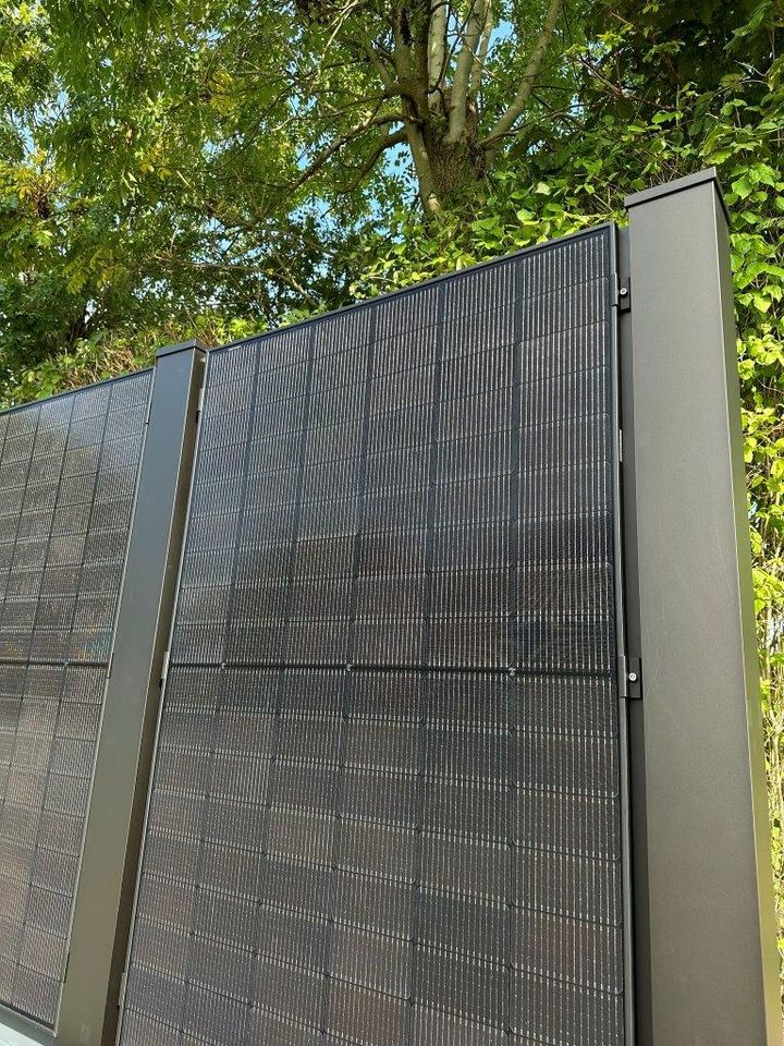 Solarzaun - WATTenmeer - senkrecht oder waagerecht, Sichtschutz, Windschutz in Bredstedt