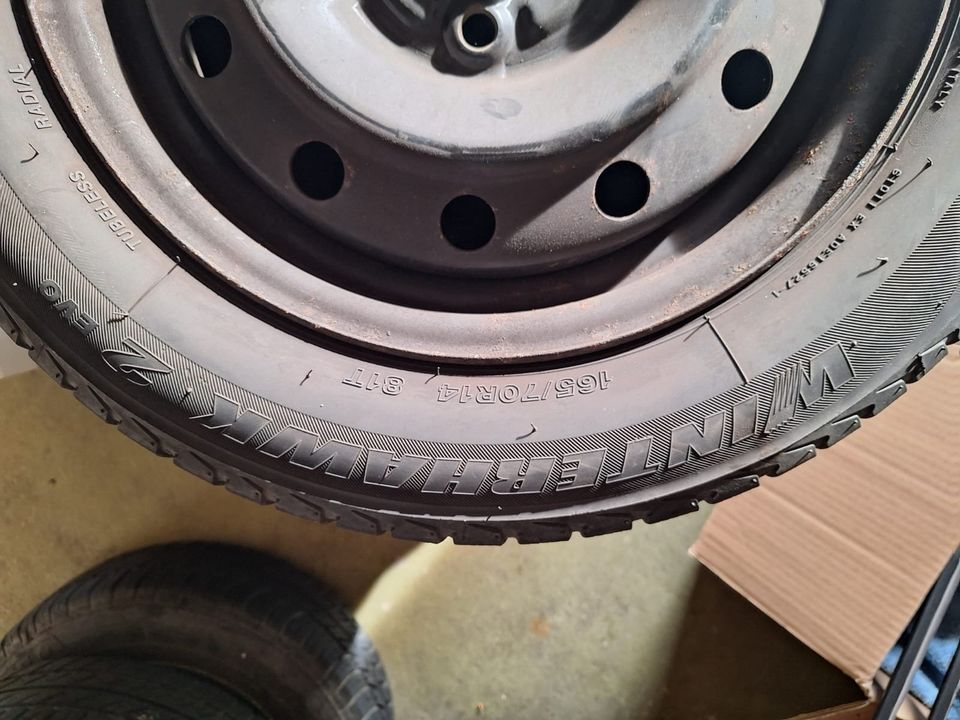 Firestone Winterreifen 165/70 R14 auf Stahlfelgen in Schweinfurt