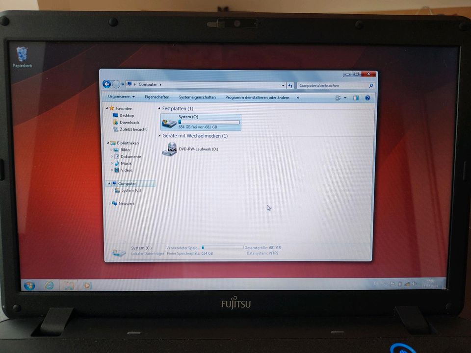 Laptop Fujitsu 15 Zoll in Tecklenburg