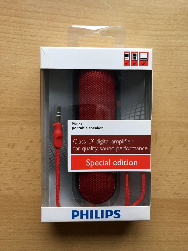 Philips Portale Speaker TCP 320, Lautsprecher im Taschenformat in Emmingen-Liptingen
