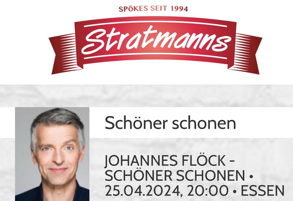 Johannes Flöck Tickets in Iserlohn