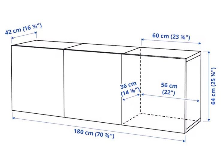 Ikea Besta Highboard oder Sideboard Schrank Kombination in Hannover