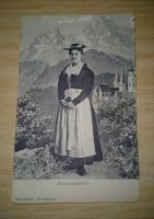Alte Postkarte Berchtesgadnerin mit Werbung auf Rückseite Sachsen-Anhalt - Zeitz Vorschau