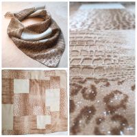 Elegantes Haartuch Bandana Halstuch Leo Muster Glitzer beige Niedersachsen - Bad Bodenteich Vorschau