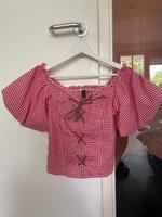 Amisu Bluse Top Hemd kariert rot weiß Wiesn Oktoberfest Kr. München - Taufkirchen Vorschau