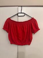 H&M Top croptop Rüsschen rot Niedersachsen - Cuxhaven Vorschau