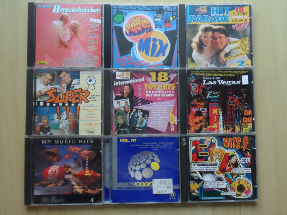 (9) 108 Sampler CD's Stück 1 €uro Schlager Hits, Charts, Club So. in Ludwigshafen