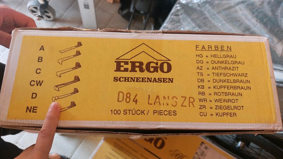 ERGO Schneenasen 75 mm 300 Stück E58SL Ziegelrot in Stephanskirchen