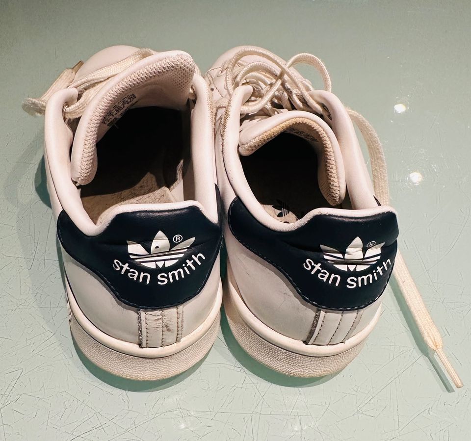 Stan Smith Schuhe, Gr 40 2/3, weiß/blau in Baldham