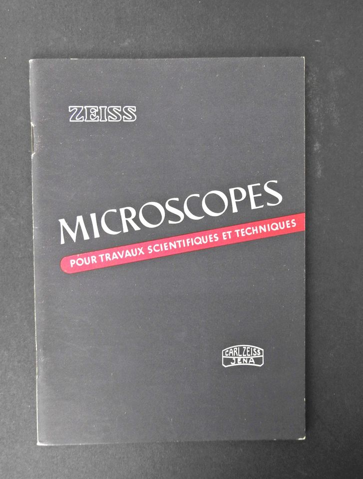 Carl Zeiss Jena Broschüren Mikroskope, Citoplast (franz.) in Merzig