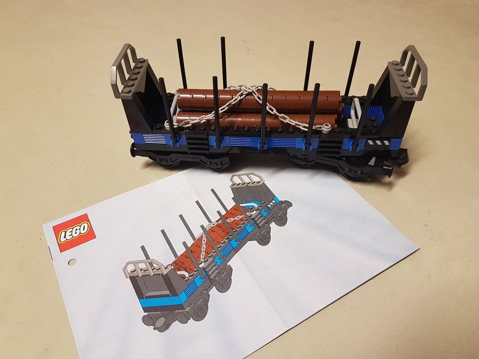 Lego Holztransportwagon/ Rungenwagen 10013 in Unterwellenborn
