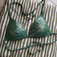 Blogger Festival Calzedonia Glitzer Glitzer bikini top gr 38/40 Hessen - Lorsch Vorschau