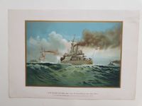 S.M.Panzerschiff Aegir S.M.Panzerdeckskreuzer Gesion Druck 1900 Baden-Württemberg - Leonberg Vorschau