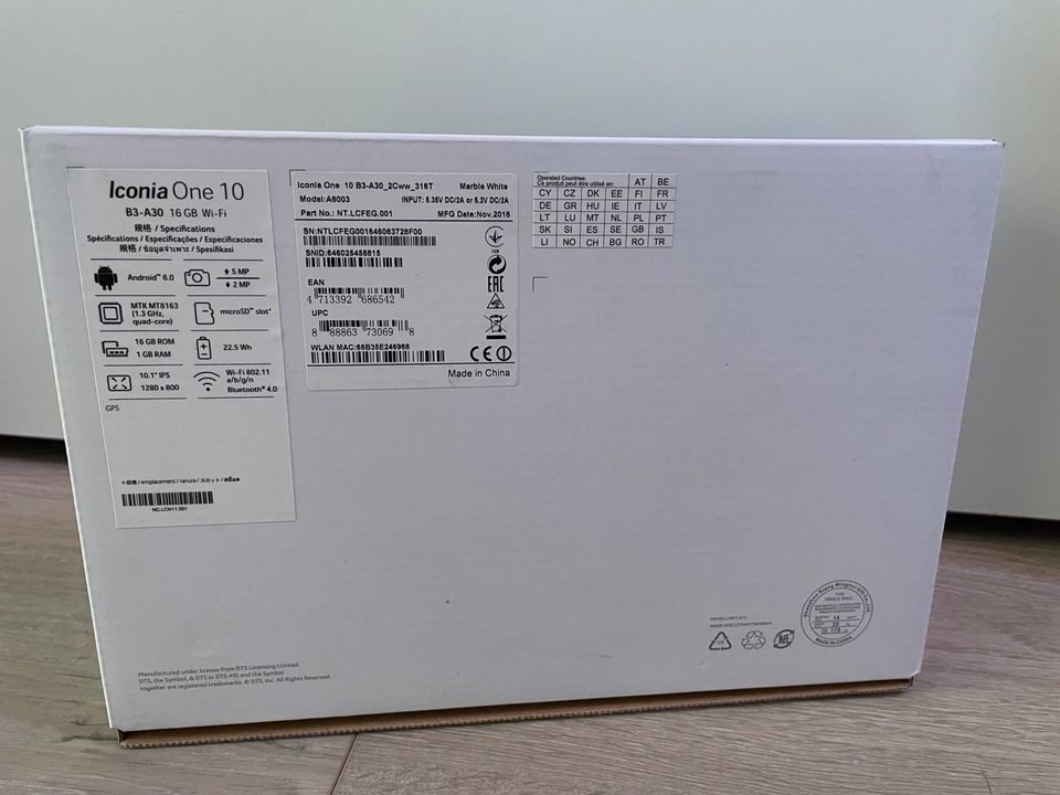 Acer Iconia One 10 Tablet Farbe weiß in Mühldorf a.Inn