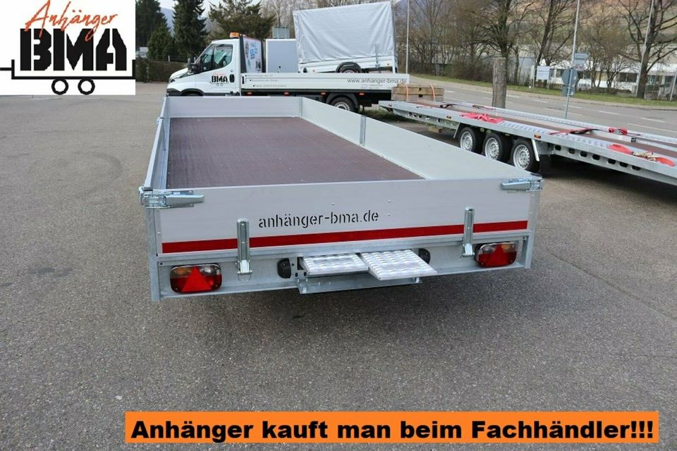 EDUARD Multitransport Anhänger 3500kg 606x220x30 H-Pumpe kippbar in Tannheim