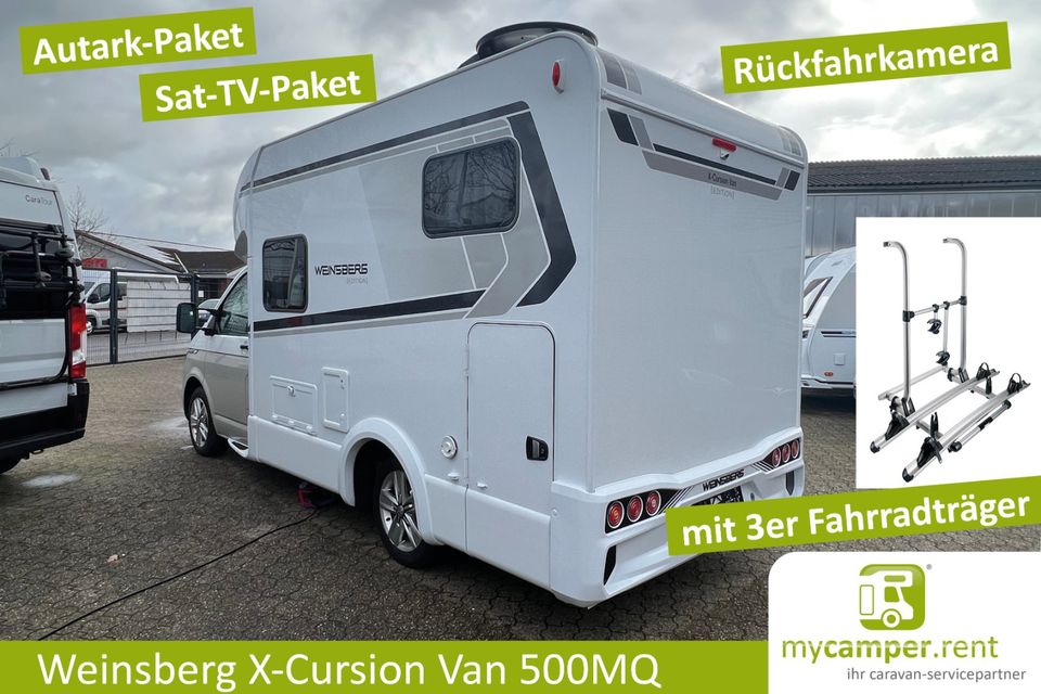 Weinsberg X-Cursion Van 500 MQ Solar TV Bulli Voll - Satanlage + Smart TV + Solar Autark-Paket in Kerken