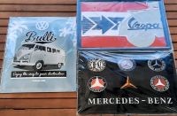 Nostalgie Retro Blechschild, Mercedes Benz, VW Bulli, Vespa Nordrhein-Westfalen - Nottuln Vorschau