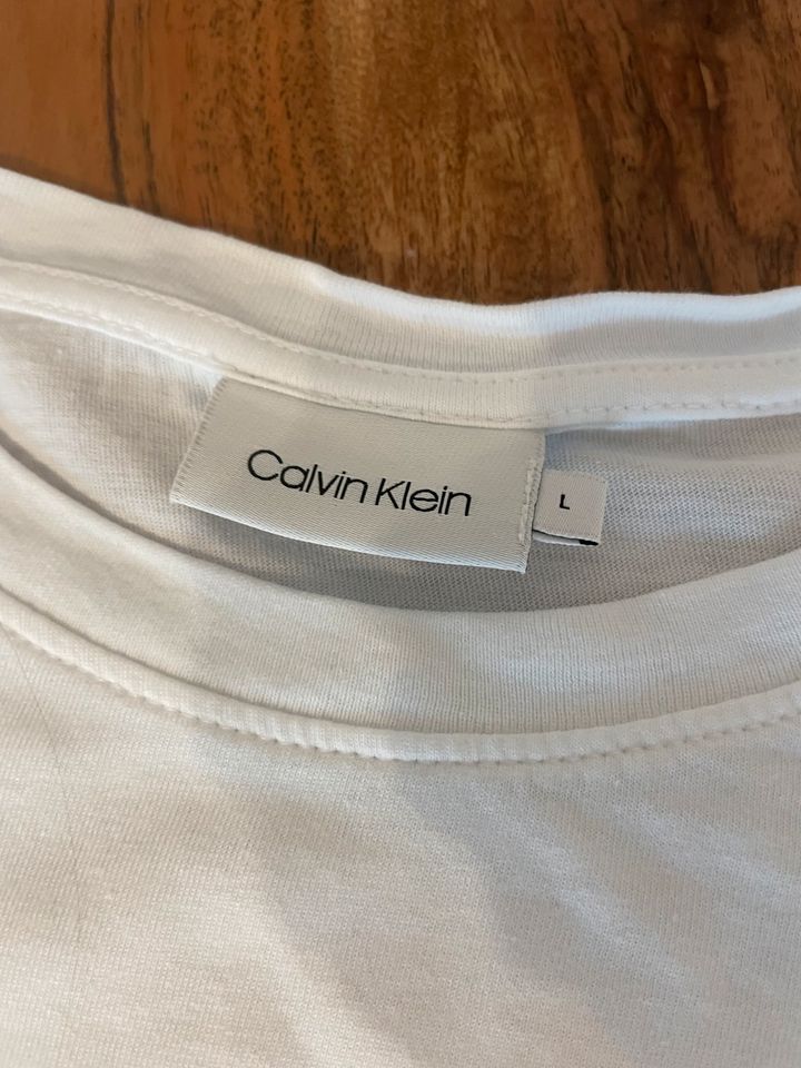 Tshirt Calvin Klein weiß Gr L in Bad Wörishofen