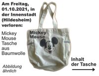 Mickey Mouse Tasche mit Schneidematte, Cutter u.a. verloren Niedersachsen - Hildesheim Vorschau