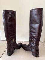 PRADA Stiefel braun Größe 40 goldener Reißverschluss Bayern - Landsberg (Lech) Vorschau