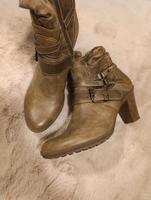 Stiefel Stiefeletten Schuhe Damen s. Oliver beige Lübeck - Kücknitz Vorschau
