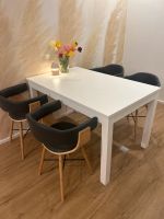 4 Stühle Küchenstühle Holz Leder Kunstleder Hessen - Schauenburg Vorschau
