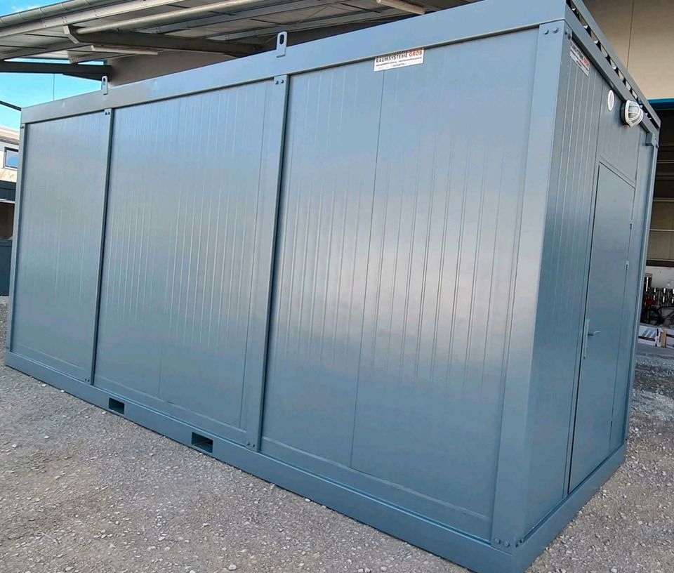 ❗❗ SONDERANGEBOT - NUR FÜR KURZE ZEIT ❗❗ Lagercontainer (vollisoliert) - 6,00 x 2,40 x 2,70 Meter - Containerlager Materialcontainer Depot Aufbewahrung Einlagerung Garage Mobiler Lagerplatz Lagerbox in Brunnen