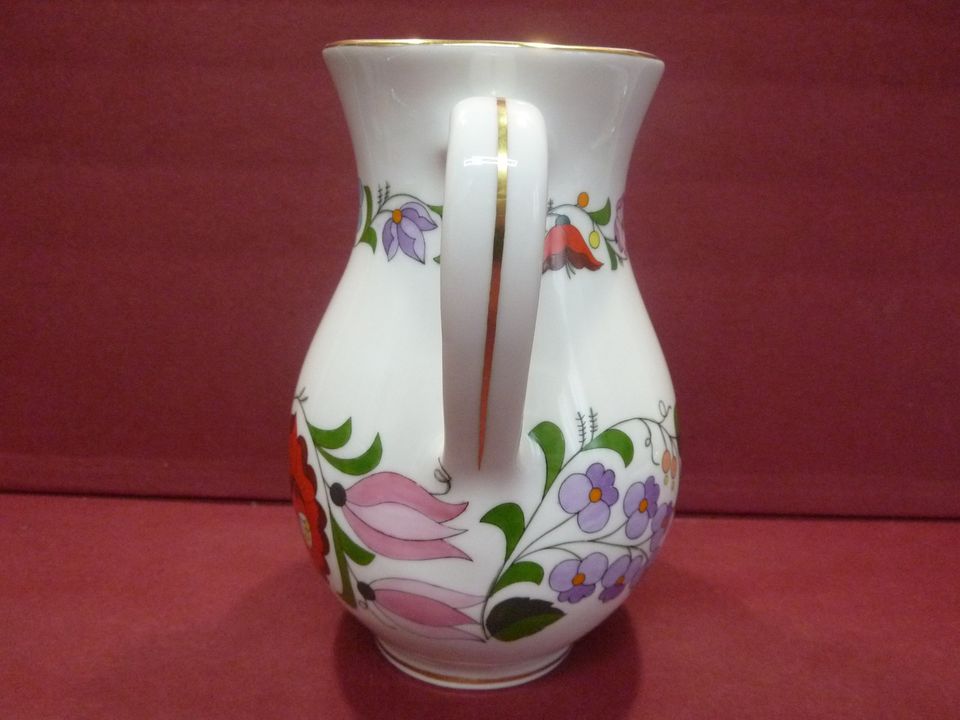 Kalocsa Hungary Handpainted Porzellan Pitcher Krug 0186 / 1 Liter in Schwäbisch Gmünd