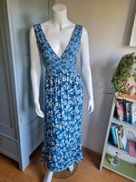 Esprit Maxi Kleid Sommer Strand blau weiß Blumen 40 Bayern - Otterfing Vorschau