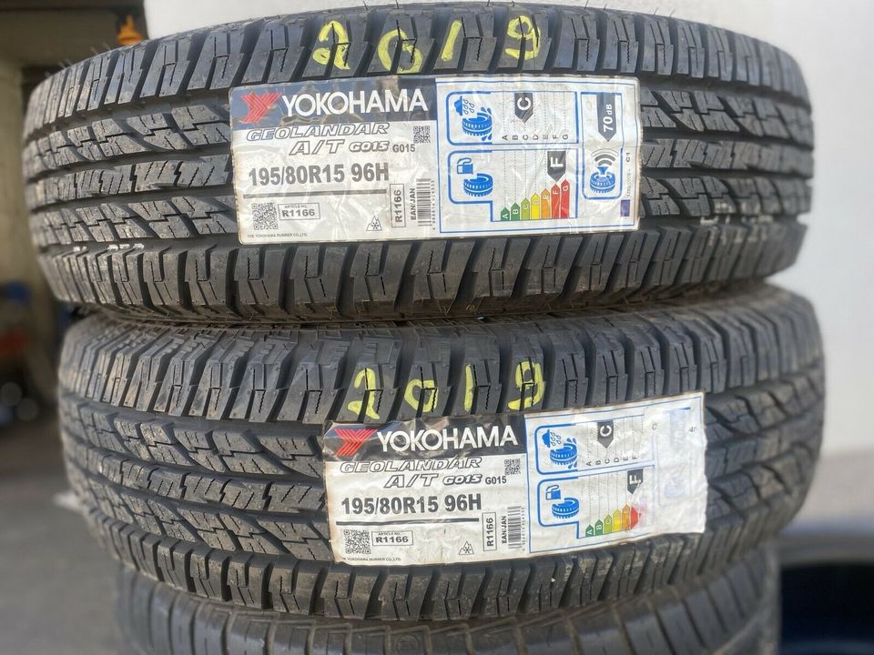 2x Allewetterreifen 195/80 R15 96H DOT2017 mit Montage und wuchte in Gelsenkirchen