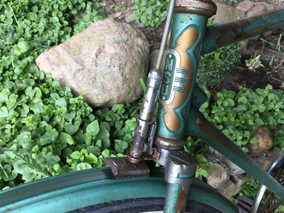altes Fahrrad NSU Herrenrad 28 Zoll mit vielen Originalteilen in Flintbek