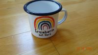 Emaille Tasse mit Spruch Ludwigslust - Landkreis - Ludwigslust Vorschau