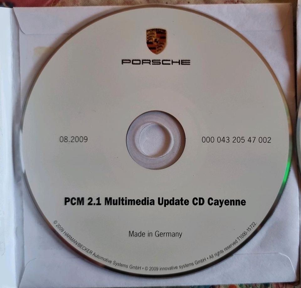 Porsche PCM 2.1 Multimedia Update CD Cayenne 2CD in Ellwangen (Jagst)
