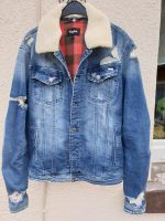 Tigha Jeansjacke Used Look abnehmarer Kragen  Gr.L Saarland - Völklingen Vorschau