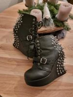 Demonia Bravo-23 Boots Gothic Rockabilly 40 schwarz Nieten Wedges Bielefeld - Bielefeld (Innenstadt) Vorschau