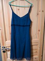Kleid Sommer schulterfrei blau Spaghetti Träger M 38 Schleife Niedersachsen - Bad Eilsen Vorschau